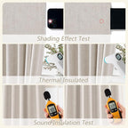 100% Blackout Curtains 90 Inch Length 2 Panels Set - Image 5