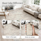 3x14 Washable Runner Rug：Modern Abstract Soft Carpet Brown Beige | - Image 3
