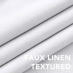 H.VERSAILTEX Linen Blackout Curtains 84 Inches Long 100% Blackout Thermal - Image 4
