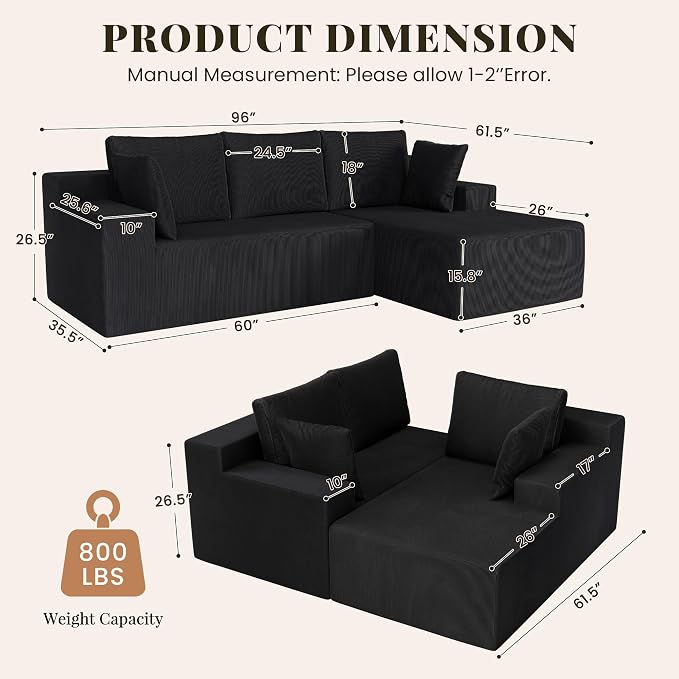 GRUSIGN Cloud Sectional Boneless Couches - Image 2