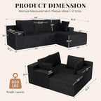 GRUSIGN Cloud Sectional Boneless Couches - Image 2