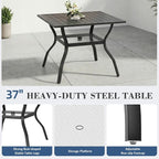 HOMREST 5 Piece Outdoor Patio Dining Set - Image 5