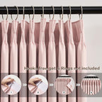 Pinch Pleated Curtains 108 Inches Long, Energy Saving Window Treatment Privacy - Image 2