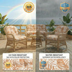1 MIDDLE ONE Wicker Chair Cushions 3 Pieces Set - Image 3