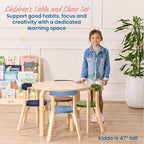 ECR4Kids Bentwood Table and Curved Back Chair Set, Kids Furniture - Image 3