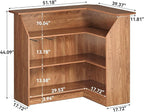 LITTLE TREE Bar Cabinet, 4-Tier Home Mini Bar Cabinet - Image 3