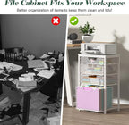 Sbanmao 4 Drawer Rolling File Cart - Image 7