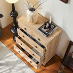 Joaxswe Farmhouse 5 Drawer Dresser - Image 4