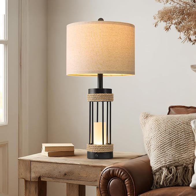 OYEARS 25" Table Lamps Set of 2 - Image 4