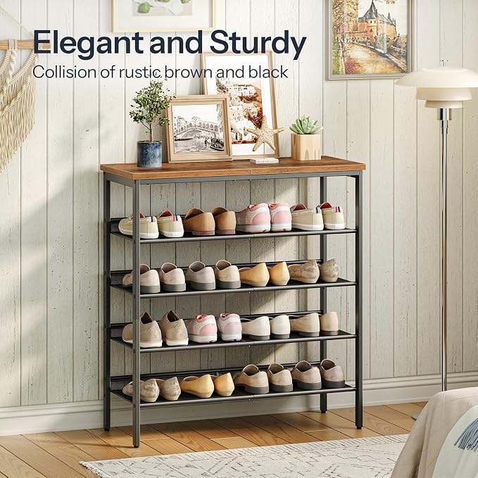 HOOBRO Shoe Rack for Entryway, 5-Tier Shoe Organizer - Image 3