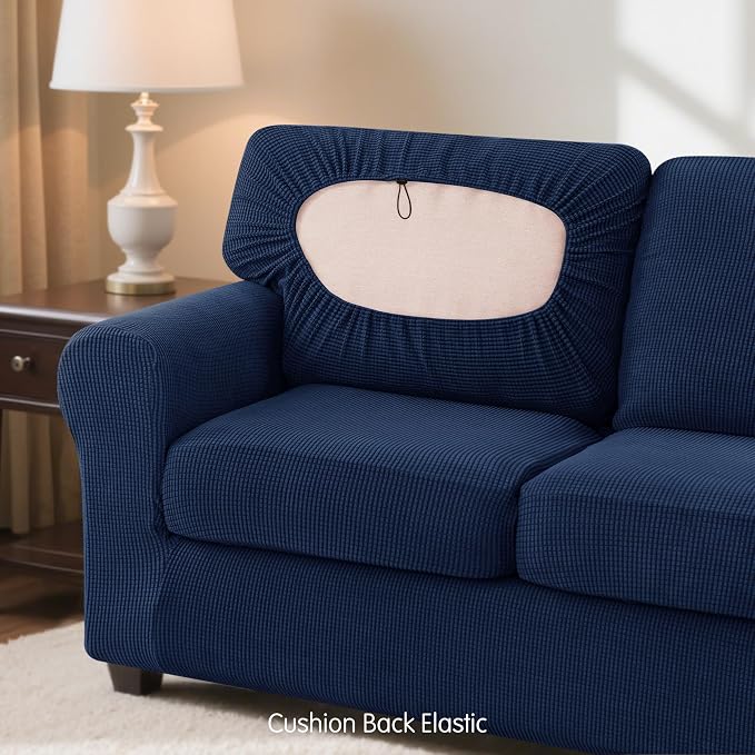 SUBRTEX 3 Pieces Stretch Sofa Slipcover Sets Couch Cover Sets Backrest Cushion - Image 7