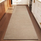 Kitchen Runner Rug Mat Non Slip Hallway Runner Washable Brown 2x6 ft | Boho by YDKGL