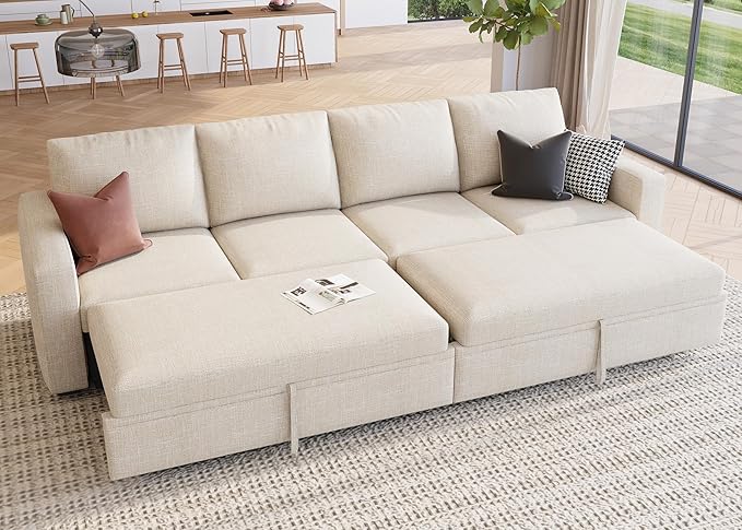 HONBAY Modular Sectional Sleeper Sofa Bed, by HONBAY