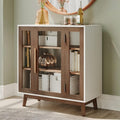 BELLEZE Modern Curio Cabinet, 3-Tiers Console Table, 31 Inch by BELLEZE