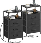 JARHETUN Nightstand Set of 2, Night Stands by JARHETUN
