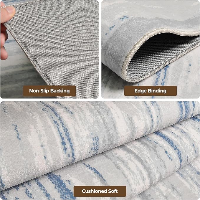 8x10 Washable Area Rug for Living Room, Dining Room, Playroom | Ultra Soft - Image 3