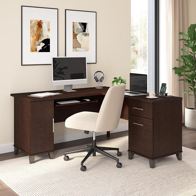 Bush Home 60-Inch L-Shaped Desk - Image 2