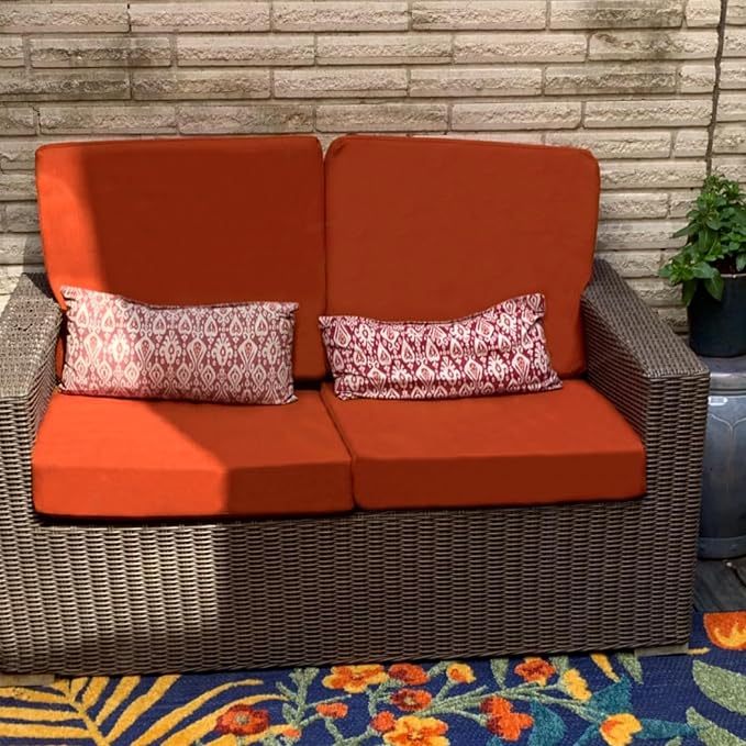 Sqodok Outdoor Cushion Covers 24x22 inch, Wicker Chair - Image 9