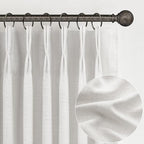 Extra Wide 70 Inch Light Filtering Pleated Curtains 92 Inches Long - Image 8