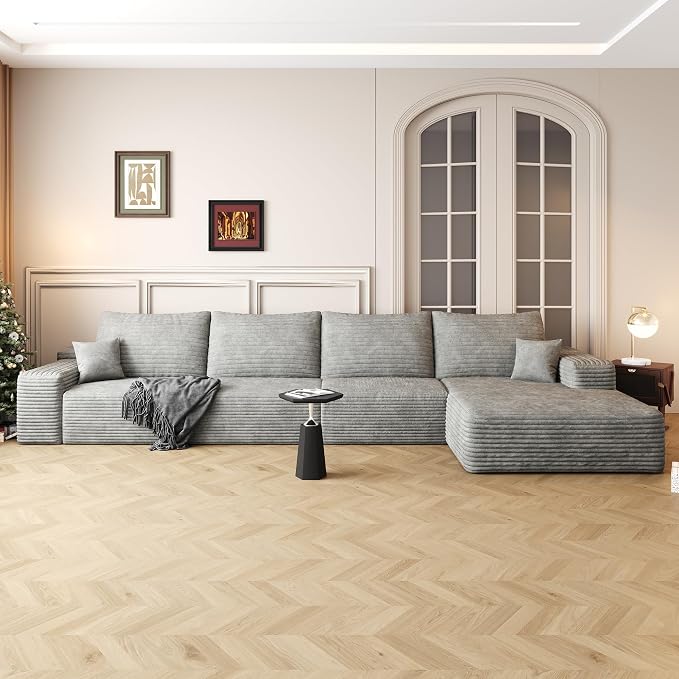 AUGOP 136" Sectional Couches for Living Room Modern Modular Sofa by AUGOP