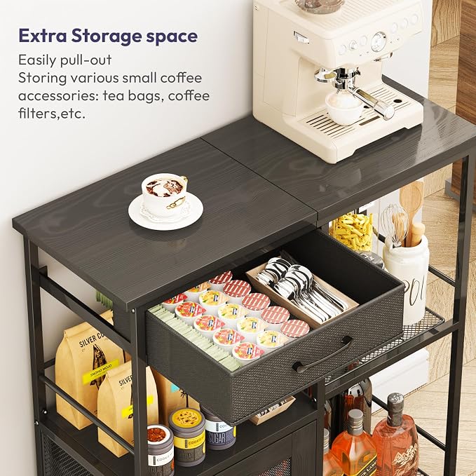 SWTYMIKI Coffee Bar Cabinet for Home - Image 4