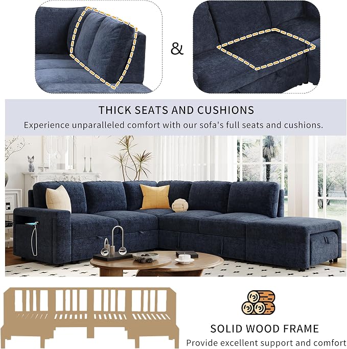 Merax L-Shaped Modular Sectional Sofa - Image 6