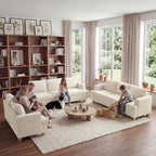 Apicizon 3 Piece Sofa Set 89'' 3-Seat Couch Sofa - Image 8