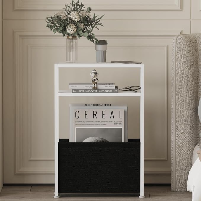 Leomonio Narrow Side Table, Slim End Tables - Image 5