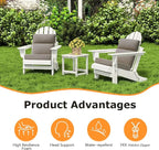 Unimatta Sunbrella Outdoor High Back Chair Cushion Seat Pads, 44 x 21 Inch - Image 3