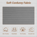 105'' Cloud Sectional Couch, Modular L-Shaped Boneless Sectional Sofa, Corduroy - Image 8
