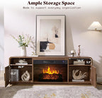AMERLIFE 70" Fluted Fireplace TV Stand - Image 5