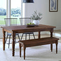 Grain Wood Furniture Valerie Original Solid Wood 63" Dining Table, Rustic Walnut by GrainWoodFurniture