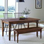 Grain Wood Furniture Valerie Original Solid Wood 63" Dining Table, Rustic Walnut by GrainWoodFurniture
