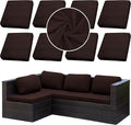 8PCS Patio Cushion Covers.Patio Furniture Couch SeatSlipcovers | Washable by SUKAIKEQA