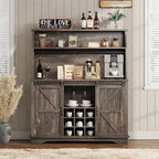 REVOMINCA 47 Inch Farmhouse Coffee Bar Cabinet - Image 7