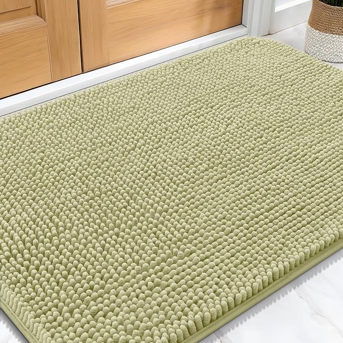 OLANLY Dog Door Mat for Muddy Paws 30x20, Super Absorbent Chenille Mud Mat | by OLANLY