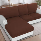 H.VERSAILTEX Sectional Couch Covers 3 Pieces Sofa Seat Cushion Covers L Shape by HVERSAILTEX
