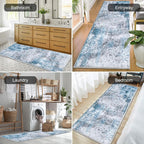 HEBE Hallway Runner Rug 2'x6', Washable Non Slip Kitchen Rug Runner | Soft Boho - Image 4