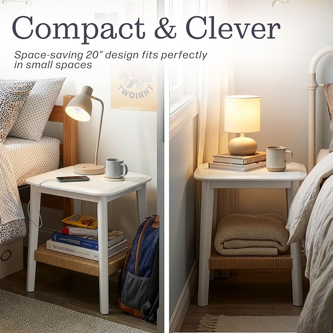 Alaterre Furniture Calais 2-Tier Small End Table - Image 5