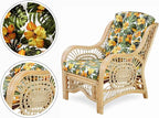 Malibu Lounge Living Accent Armchair Natural Rattan Wicker Handmade Design - Image 3