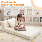 MeMoreCool Folding Sofa for Kids, Corduroy Fold Out Futon Chair, Small Foldable - Image 3