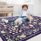 Area Rugs for Living Room, 6x9 Washable Vintage Rug for Bedroom, Non-Slip - Image 6