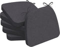 AAAAAcessories D-Shaped Chair Cushions, Machine-Washable Cover, Dark Grey by AAAAAcessories