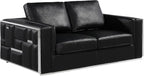 Blackjack Furniture Catania Modern Top Grain Italian Leather Sofa Set - Image 10