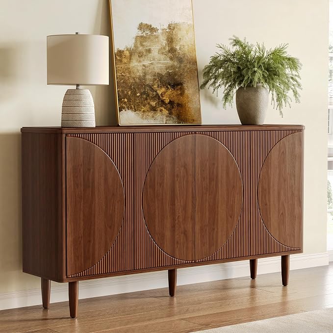 LITTLE TREE 59-Inch Buffet Cabinet Sideboard - Image 4