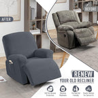 TAOCOCO Oversized Recliner Chair Covers, 1 Seater Streach Recliner Covers Soft - Image 5