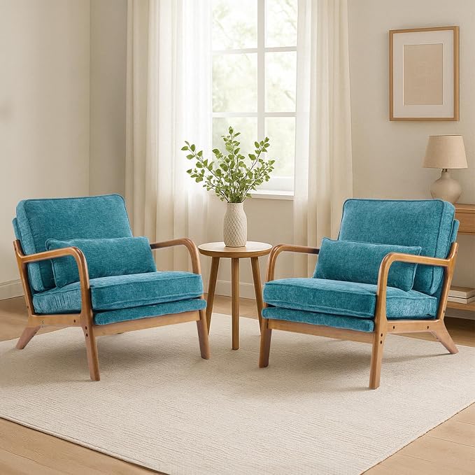 Karl home Mid Century Modern Accent Chair - Image 7