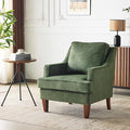 VINGLI Green Accent Chair, Mid Century Modern Chairs, Upholstered Armchair by VINGLI
