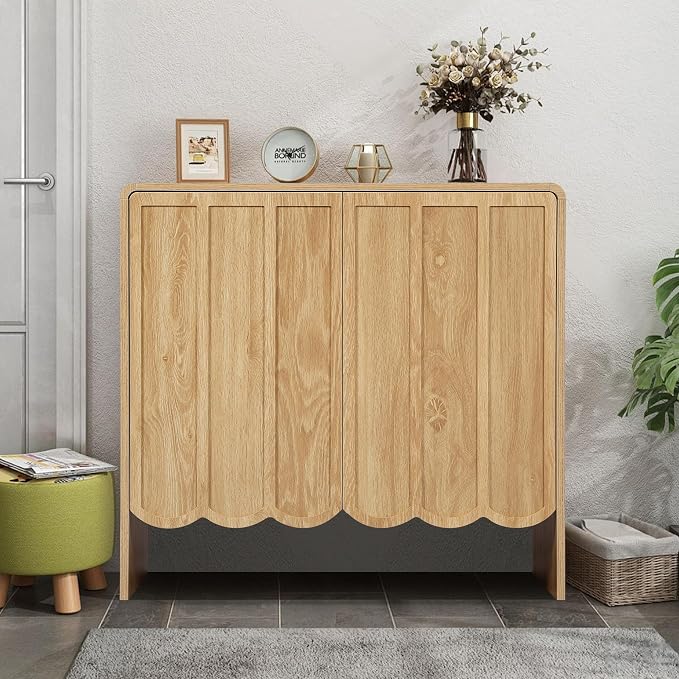 ORRD Sideboard Buffet Cabinet Set of 2, Accent Storage Cabinet - Image 3