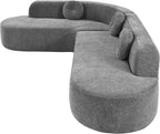 122'' Sectional Curved Sofa Sponge Couch - Image 5